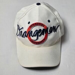 The Game Syracuse Orangemen Hat Mens OSFA Cream Vintage 90s Snapback Cap